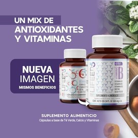 LIFEED Complejo B 120 Capsulas | Vitamina B12, Acido Folico, Te Verde, Biotina, Vitamina B2, Vitamina B3, Vitamina B5, Vitamina B6 | Suplementos Alime