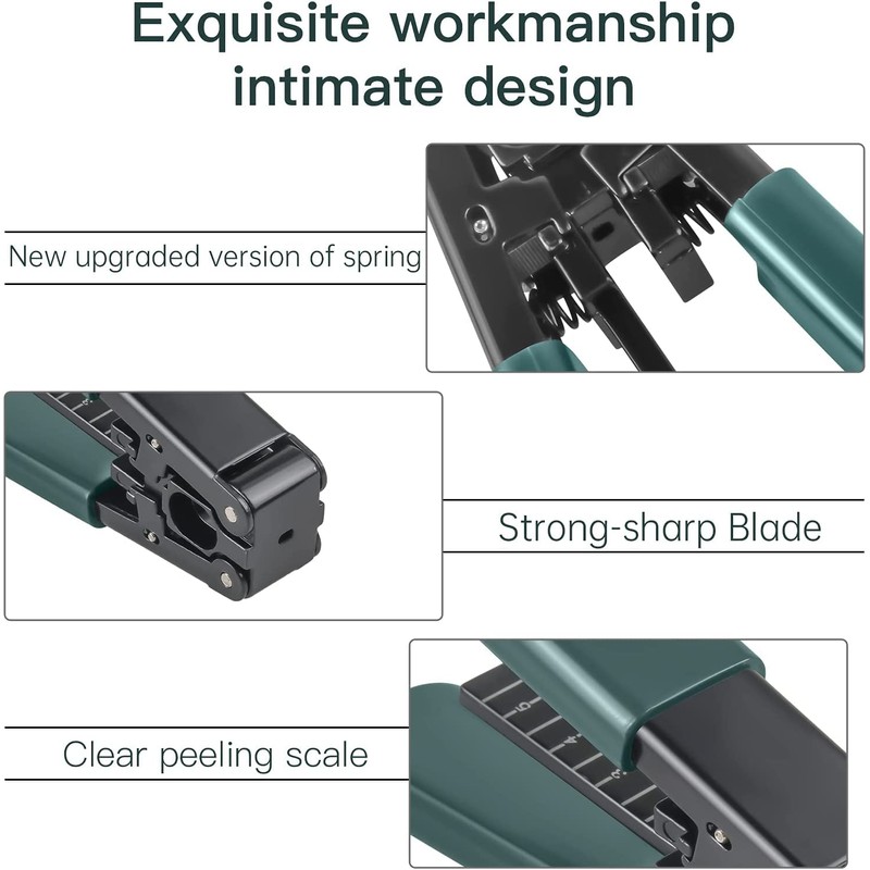 Duogalia 5 Pack Fiber Optic Drop Cable Stripper for 3.0