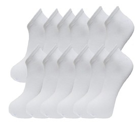 rainer Sport socks for Kids Children Boys Girls sport performance Trainer low cut socks (12-pair pack) Kids PE School socks