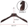 Plastic Extra Wide Suit Hangers, Pack of 20, Width: 17.7",Notched
