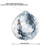 Adwikoso 1 x 80 mm Crystal Ball Prism Pendant Glass