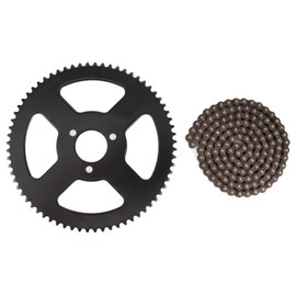 Mini Motorcycle Chains, 25H Chain 144 Links Sprocket 2-Stroke Shaft Sprocket for Electric Mini Moto Pocket Bike ATV Quad Accessories