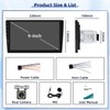 Fuluku 9 Inch Touch Screen Single Din Wireless Carplay Radio