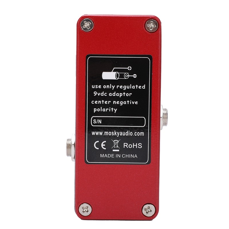Distortion Effect Metal Shell Red True Bypass Foot Switch for