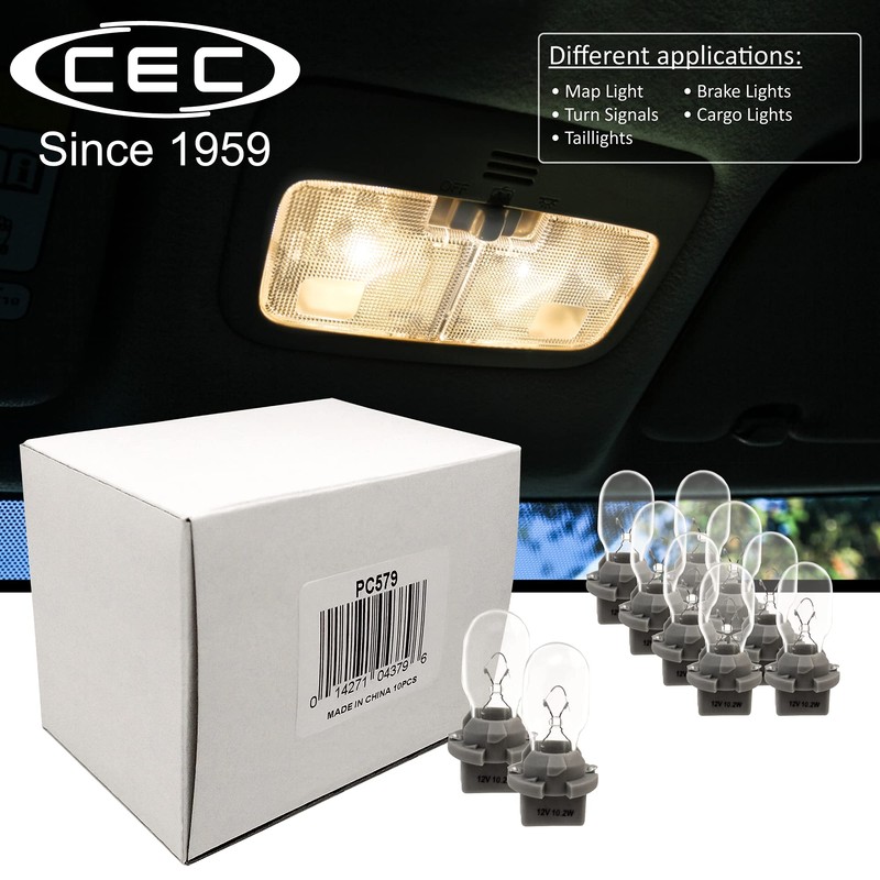 CEC Industries PC579 Bulbs, 12.8 V, 10.2 W, Printed Circuit