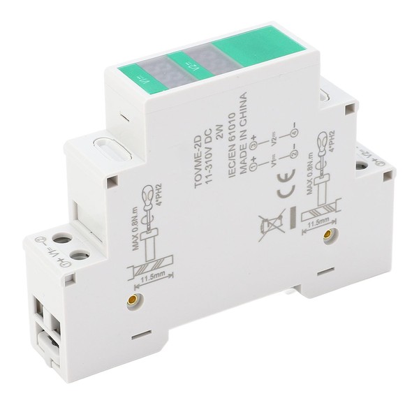 DIN Rail Voltmeter 3 Display Digits Voltage Meter LCD Digital