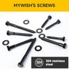 (10Sets) 5/16" x 4" Hex Head Lag Bolts, Heavy Duty