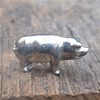 Beautiful Standing Pig Animal Figurine, Handcast in Fine Pewter by