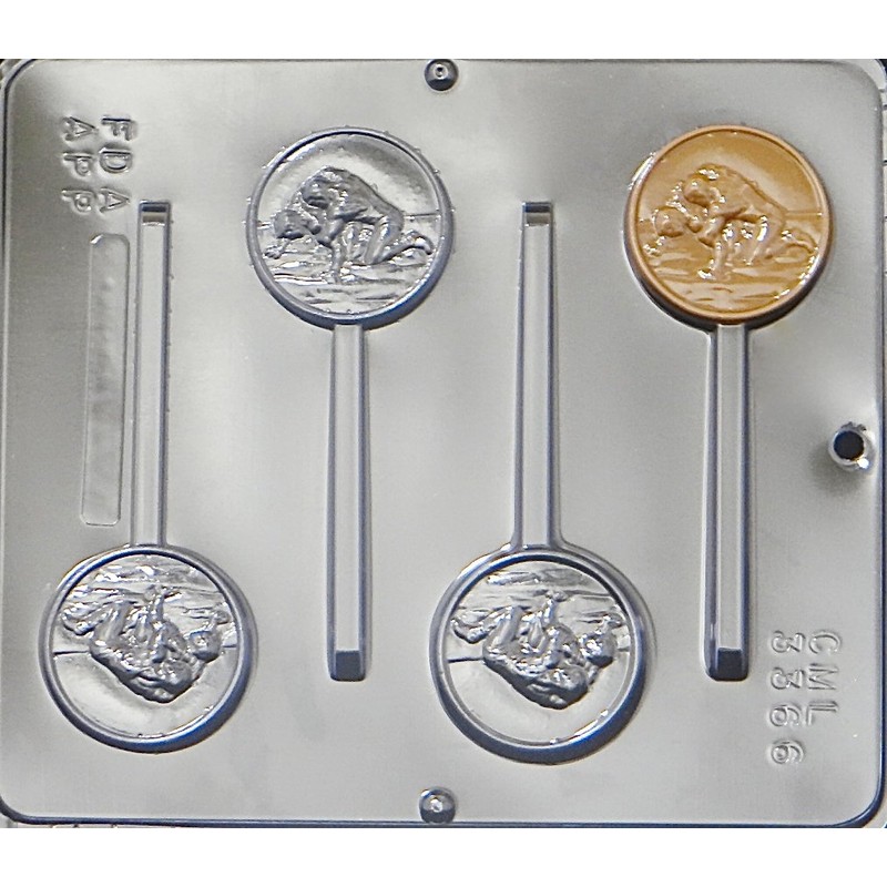 Wrestler Wrestling Lollipop Chocolate Candy Mold 3366