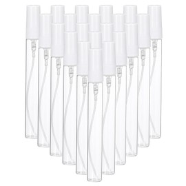PATIKIL 10ml Glass Mini Perfume Sample Bottles, 20 Pcs Fine Mist Refillable Empty Mini Spray Bottle Fragrance Sample Bottles Sprayer for Perfume Travel Liquid Essential Oil, White
