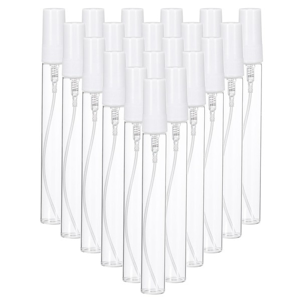 PATIKIL 10ml Glass Mini Perfume Sample Bottles, 20 Pcs Fine