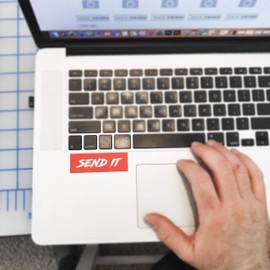 Send It Stickers, Funny labtop Decorative Stickers, 4 Pack, 3"x1"