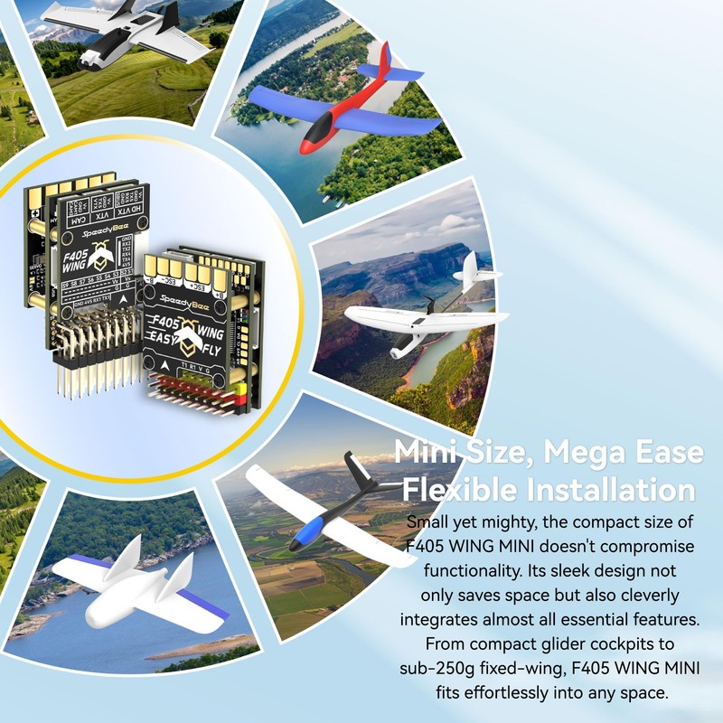 Speedybee F405 Mini Fixed Wing Flight Controller, Support INAV Ardupilot