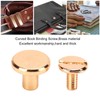 200 Set Chicago Screws Set 9.5x8mm Hard Thick Brass Uniform