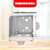 Amazing Drapery Hardware 2" x 2 1/4" High Profile Box