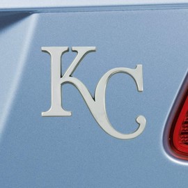 FANMATS 26605 Kansas City Royals 3D Chrome Metal Auto Emblem