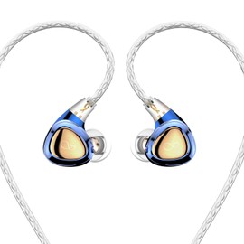 SHANLING SONO Headphones Wired Earbuds,in Ear Monitor Hi-Res 2DD+1BA IEMs,in-Ear Earphones,Triple Dynamic Hybrid Lossless Earphones,2 pin 0.78mm,3.5mm Plug,Two Pair Replaceable Tunning Nozzles-Blue