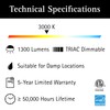 Ultralux Jaiya Integrated LED Mini Pendant Light - Adjustable Height,
