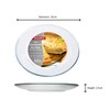 Ovenproof Plate Glass Pie Plate for Baking 25cm Transparent Glass