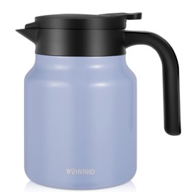 WYHVAND 34Oz Thermal Coffee Carafe for Hot/Cold, Stainless Steel Thermos Carafes for Hot Liquids, Dustproof Insulated Hot Water Carafe for Party/Home,Violet