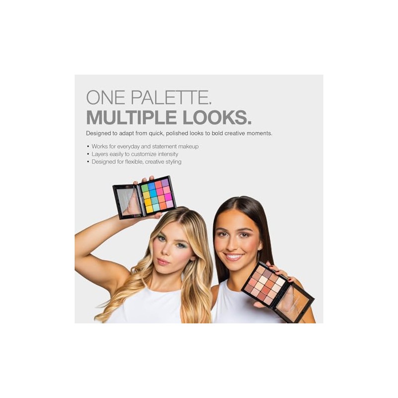 Palladio Ultimate Pro Paleta de Sombras - 16 Tonos Intensos,
