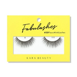 KARA BEAUTY 3D Faux Mink Strip Lashes – Reusable False Eyelashes – Lightweight, Beginner-Friendly Eye Lashes for Special Occasion, Wedding, Prom – Perfect for Natural Glam Lashes - Style A111