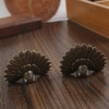 hobbyme Brass Ornaments, Solid Retro Peacock Open Screen Office Tabletop