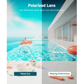 RIOROO Swimming Goggles,Polarized Swim Goggles for Adults Women Men Junior Anti Fog/No Leak/Clear Wide Vision/UV Protection/Professional Pool Open Water