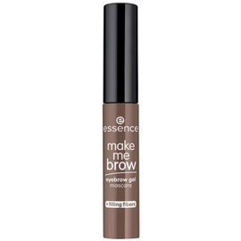 essence cosmetics make me BROW eyebrow gel mascara, eyebrows, with filling fibres, no. 05 chocolaty brows, brown, defining, gely, vegan, microplastic particles free, nanoparticles free (3.8 ml)