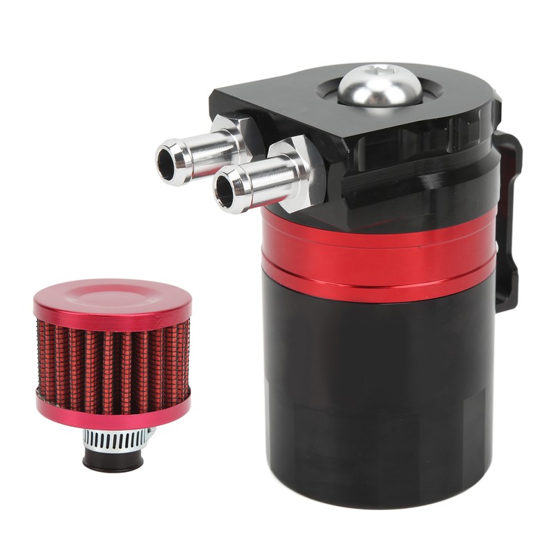 Car Oil Catch Can Internal Baffle Dual Chamber Filter Aluminium