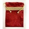 SMMS - Mantel de terciopelo espiritual (granate, mediano: 61 x