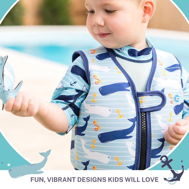 Go Splash Life Jacket with Belt, Moby Anchor, 2-4 Years