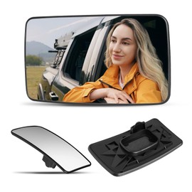 Lower Driver Side Mirror Compatible with Ford F150 2013-2014, F250 F350 F450 F550 2008-2016, F650 F750 2016-2019 Super Duty Pickup Truck - Left Side Mirrors