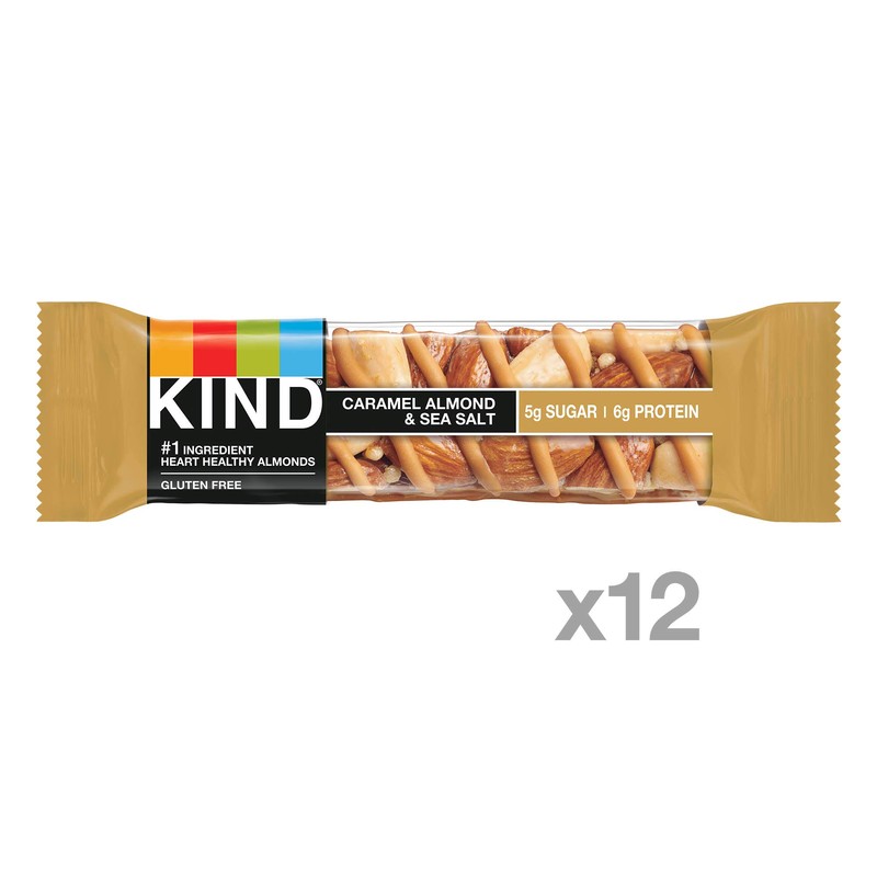 KIND Nut Bars, Caramel Almond & Sea Salt, Healthy Snacks,