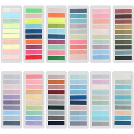 LOKIPA Sticky Tabs for Annotating Books, 2400PCS Color Note Tabs Book Tabs for Notebooks, Multi-Colored Writable and Repositionable Book Flags Strip, File Index Tabs