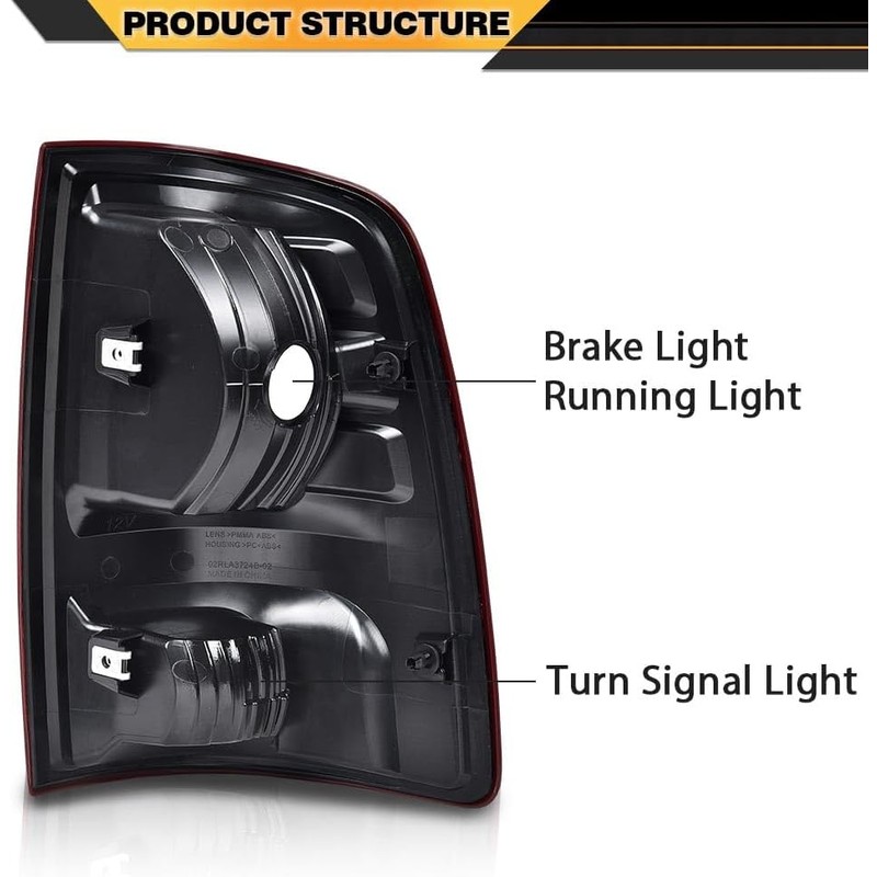 Tail Lights Assembly Rear Lights Compatible with 2009-2018 Dodge Ram