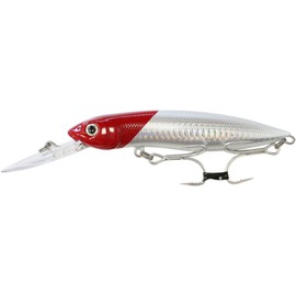 SEABUZZ Power Minnow Wobbler for Pike & Zander & Perch 33 g 12 cm Flat Runner 3.5-4 m - 2 Treble Hooks Fishing Lures - Predator Fishing Bait - Artificial Bait - Pike Bait - Fishing Lures - Fishing
