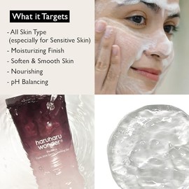 HARUHARU wonder Black Rice Triple AHA Gentle Cleansing Gel, Hydrating Cleansing gel, Gentle exfoliating, Vegan, Travel essentials, Korean Skincare, 3.