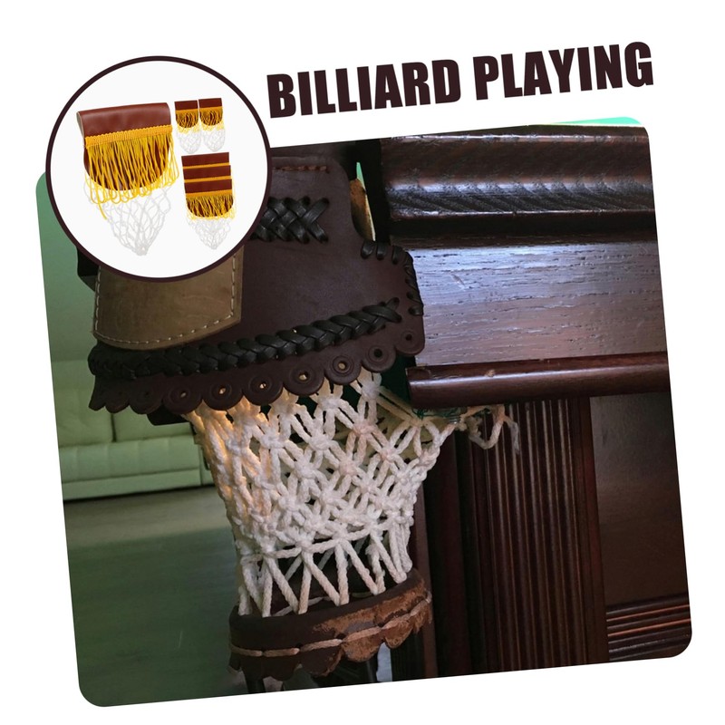 WOONEKY 6Pcs Billiard Table Pocket Drop Ball Net Durable Wear