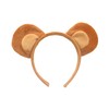 2 Pack Bear Headband Cute Plush Bear Ears Headband Animal