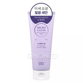 Happy Bath 해피바스 마이크로 클린 딥 클렌징폼 150g x1 딥클린 비건클렌징 Happybath Micro Clean Deep Cleansing Foam 150g x1 Deep Clean Vegan Cleansing