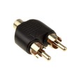 kenable Phono RCA Splitter/Joiner Adapter Twin RCA Plugs to RCA