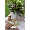 Gold Glitter Number 60th Birthday with Stand