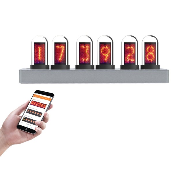 Nixie clock IPS clock, display time/set alarm, upload pictures, support