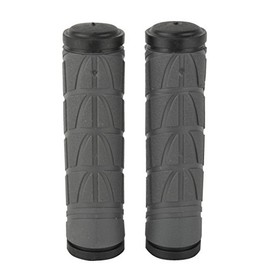 FISCHER 85763 Grip Bicycle Handlebar Grips, Grey/Black, One Size