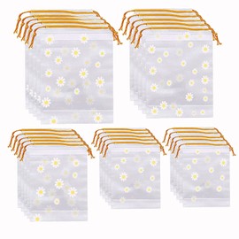 Drawstring Storage Bags, 25Pcs Travel Shoe Bag, Waterproof Plastic Travel Bags, Reusable Shoes Bags, Travel Storage Bags for Clothes Cosmetic Shoe Travel Accessories(5 Sizes)