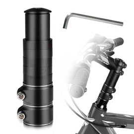Handlebar Riser Bicycle, Bicycle Handlebar Riser with Hex Keys, Bicycle Handlebar Stem, Handlebar Extension Bicycle, 28.6 mm Bicycle Handlebar Raiser for Mountain Bikes, Road Bikes, City Bikes
