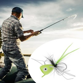 EMSea 10 Pieces Popper Baits for Surface Fishing Techniques for Bass Sunbass Attract Fish Attention in Different Water Conditions Fishing Lure Sets