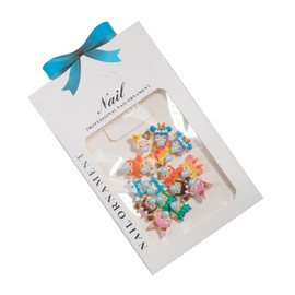 Healvian Nail Studs Stones Adorable Nail Jewelry Charms for Girls DIY Manicure Ornament Elegant Decor Random Style