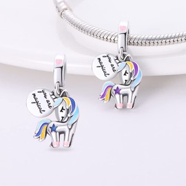 Pandach Animal Charm Bead fits Charms Bracelets for Woman-925 Sterling Silver Dangle Pendant Bead,Jewelry Beads Gifts for Women Bracelet&Necklace